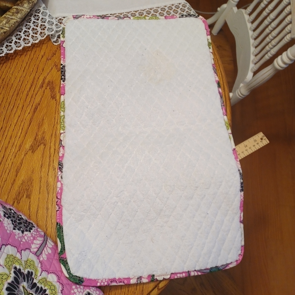 Vera Bradley Priscilla Pink Diaper Bag With Changing Pad - Picture 9 of 14